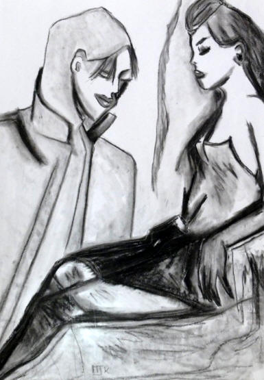 　 COURTISANE OBSERVEE, Marie Josephe Kantor, mjk, 