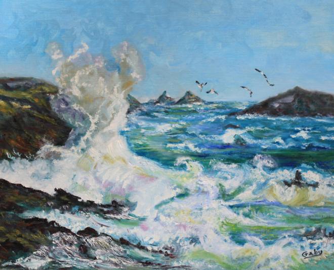 la vague Quiberon, Gaby Denys