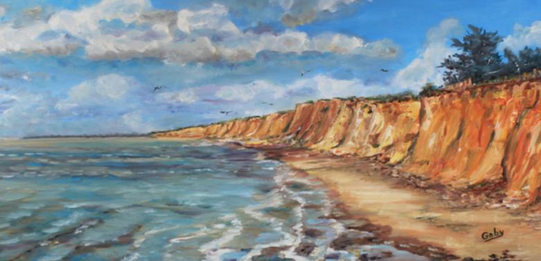 faliaises des mindes d'or � Penestin, Gaby Denys