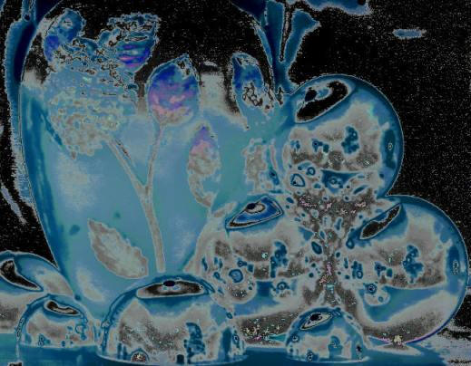 Vase blau, Exposition peinture, manfred la-fontaine,