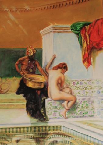 a sortie de bain, Violette Loyer