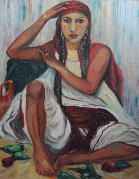 la marchande de piments, Manzano-Cabaillot Fernande