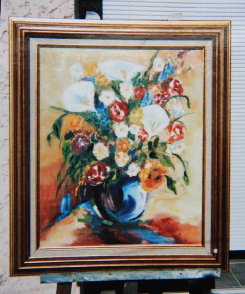 bouquet de fleurs, Manzano-Cabaillot Fernande